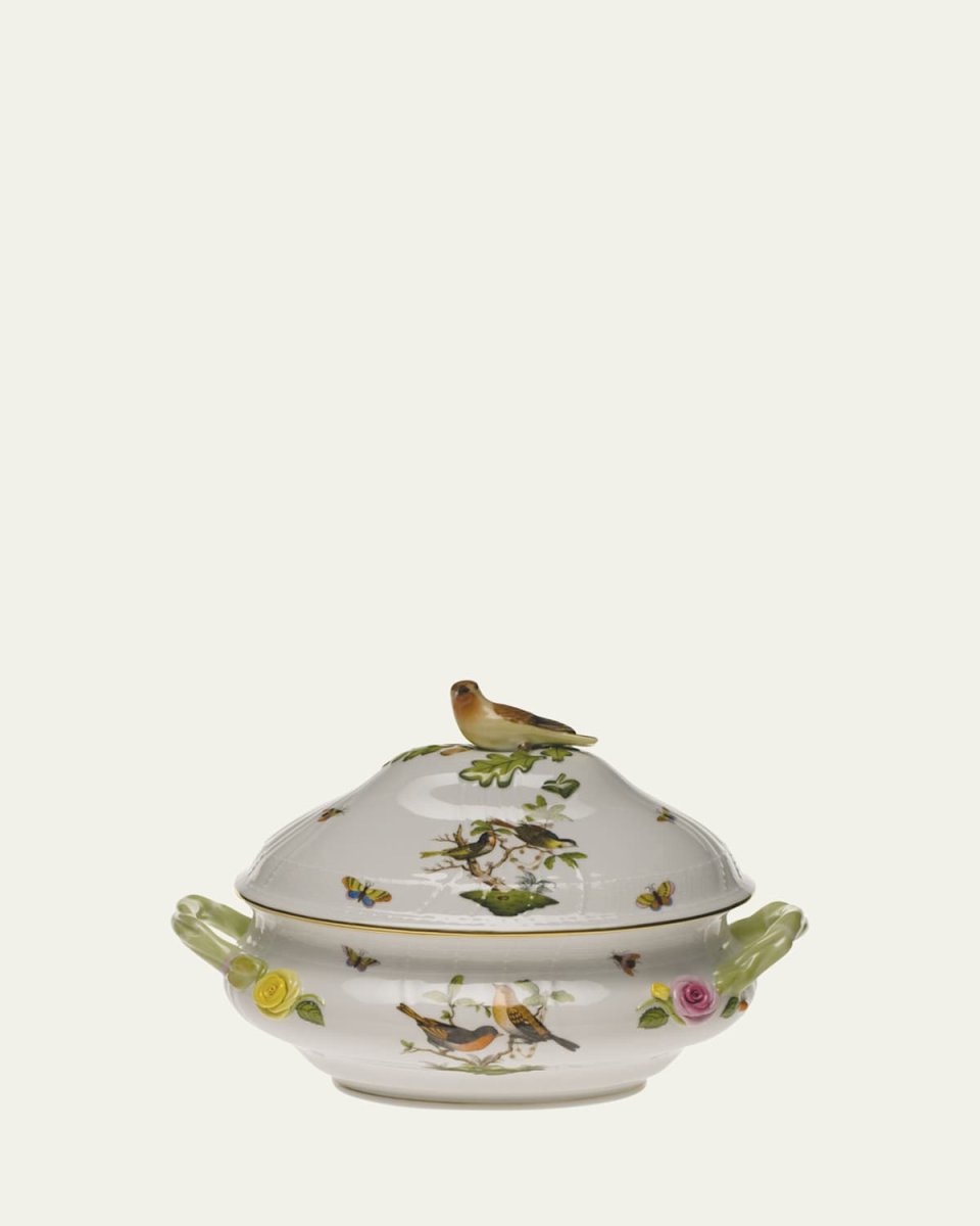 Rothschild Bird Green Tureen Motif 05
